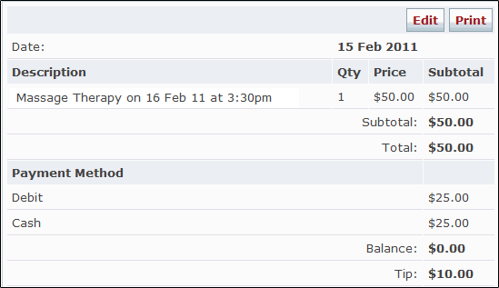 How do I create a split payment when billing?